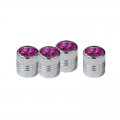 Diamond Valve Caps - Purple | Valve Stem Caps