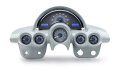 1958-62 Chevy Corvette VHX System, Carbon Fiber Style Face, Blue Display