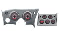 1968-77 Chevy Corvette VHX System, Carbon Fiber Style Face, Red Display