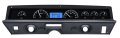 1971-76 Chevy Impala/Caprice VHX System, Black Alloy Style Face, Blue Display