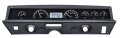 1971-76 Chevy Impala/Caprice VHX System, Black Alloy Style Face, White Display