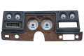 1973-77 Chevy Chevelle / Monte Carlo VHX System, Silver Alloy Style Face, Blue Display