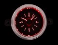 1949-50 Ford Car Analog Clock, Black Alloy Style Face, Red Display
