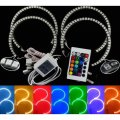 RGB Color Changing LED Headlight Halo Shift Ring Kit For 2005-2010 Dodge Charger