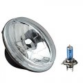 5-3/4" Crystal Clear Halogen Headlight Metal Headlamp SW 90/100W Light Bulb EACH