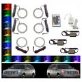 07-14 Cadillac Escalade Multi-Color Changing LED RGB Headlight Halo Ring IR Set