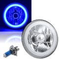 5-3/4 Motorcycle Blue COB SMD LED Halo Halogen Light Bulb Headlight For: Harley