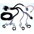 H4 Headlight Relay Wiring Harness Headlamp Light Bulb Ceramic Socket Plugs 5-3/4