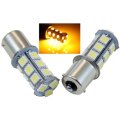 #1156 18SMD Amber Yellow LED Park Parking Tail Light Turn Signal Lamp Bulbs Pair