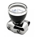 Chrome & Black Steering Wheel Spinner Suicide Brody Knob Clear Picture Top Cap