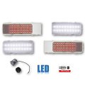 68 Chevy Camaro Clear LED Tail Light & Back Up Lamp Lenses w/ Flasher Set of 4