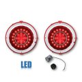 70 71 72 73 Chevy Camaro SS Red LED LH & RH Tail Brake Light Lens w/ Flasher Pr