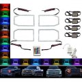 14-16 Chevy Silverado Multi-Color Changing LED RGB SMD Headlight Halo Ring Set