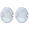 51 52 53 GMC Pickup Truck Clear Park Light Lamp Lens Lenses Pair 1951 1952 1953