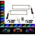 88-98 Chevy GMC Truck Color Changing LED RGB Lower Headlight Halo Rings Pair IR