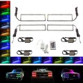 88-98 Chevy GMC Truck Multi-Color Changing LED Shift RGB Headlight Halo Ring Set