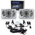 4X6" 6000K HID Projector Crystal Clear Headlight H4 Light Bulbs Headlamp Pair