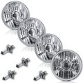 5-3/4" Projector Crystal Clear Halogen Headlight H4 60w Light Bulbs Headlamp Set