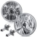 5-3/4" Projector Crystal Clear Halogen Headlight Headlamp H4 60w Light Bulb Pair