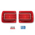 65 Chevelle Malibu LED LH & RH Side Tail Brake Turn Signal Light Lamp Lens Pair