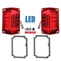 68 69 Chevy El Camino LED L & R Tail Brake Turn Signal Light Lens & Gaskets Pair