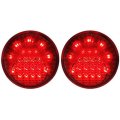 37 38 39 40 41 42 Willys Car Truck Red LED Tail Lamp Light Lens & Wiring PAIR