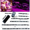 6Pc Pink LED Motorcycle Chopper Bike Frame Glow Lights Flexible Neon Strips Kit