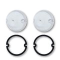 55-56-57 Chevy & GMC Pickup Truck Clear Park Light Plastic Lenses & Gaskets Pair