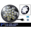 7" Black LED Light Bulbs Sealed Beam Headlamp Headlight EACH For 97-16 Jeep