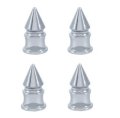 Chrome SpikeTire Valve Stem Caps Covers Car Truck Bike Semi Hot Rat Rod Set of 4