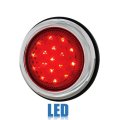 3-3/4" Red LED Flush Mount Truck Trailer RV Brake Tail Light Turn Signal Light