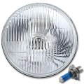 7" Motorcycle Semi Sealed Beam Headlight Headlamp Light Halogen H4 60/55W Bulb