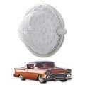 58 1958 Chevy Impala Bel Air Biscayne LED Front Clear Park Light Lamp Lens Each