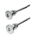 55 56 57 58 59 Chevy GMC Pickup Truck Chrome Choke & Throttle Cable & Knob Set