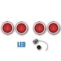 70 71 72 73 Chevy Camaro RS Red LED LH RH Tail Brake Light Lens & Flasher Set