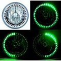 7" Halogen Motorcycle Green 40-LED Halo Ring H4 Light Bulb Headlight For: Harley