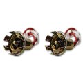 1157 Double Contact Reverse Tail Park Light Turn Signal Lens Bulb Socket Pair