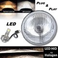 5-3/4" H5006 H5001 Stock H4 Glass / Metal Headlight 360° LED Bulb Headlight EACH