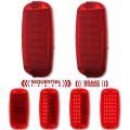 60 61 62 63 64-66 Chevy GMC Fleetside Truck LED Sequential Tail Light Lens Pair