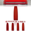 Red LED All in One Sequential Tail Brake Light Lens Each For 66 67 Chevy II Nova
