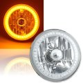 5-3/4" H5006 H5001 Crystal SMD Amber Halo H4 Headlight w/ 60w Halogen Bulb EACH