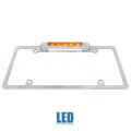 Chrome Plate Frame w/Amb LED Third Brake Lamp & White LED License Light