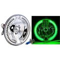 7" Halogen Motorcycle Green 36-LED Halo Ring H4 Light Bulb Headlight For: Harley