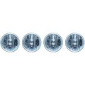 5-3/4" Crystal Clear Halogen Headlight Aluminum Headlamp 60/55W Light Bulbs Set