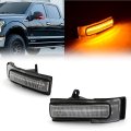 Clear Amber LED Light Side Mirror Lens Marker Turn Signal For: 15-20 Ford F-150