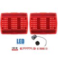 64 65 66 Ford Mustang Red LED Sequential Tail Light Lamp Lenses Pair w/ Flasher