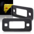 Matte Black Aluminum Side Marker Light Lens Bezel Pair for 1970-77 Ford Bronco