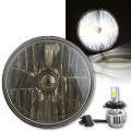 7" H4 Crystal Smoked Lens 18/24w 2500Lm LED Bulb Headlight Harley Motorcycle