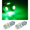 2 Green 5-LED Map Dash Panel Cluster Gauge Clock Glove Box Light Bulb #293 Pair