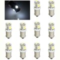 (10) White 5-LED Dash Instrument Panel Cluster Gauge Clock Glove Box Light Bulbs